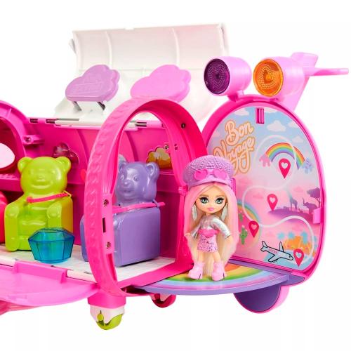 Игровой набор Барби Розовый самолёт и Кукла Барби Extra Minis 9 см Mattel HPF72 фото 2