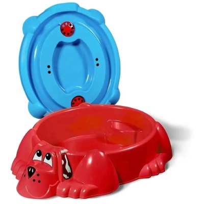 Песочница Собачка PalPlay П-374 красный-голубой 02