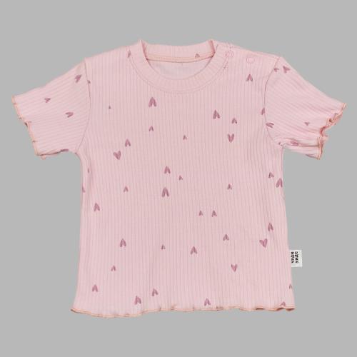 Футболка Сердечки Чуди Кидс 237125-9 розовый