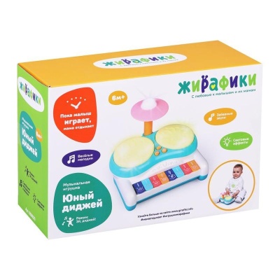 Развивающая музыкальная игрушка Юный диджей Жирафики 939930