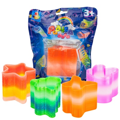 Игрушка-антистресс Пружинка Радуга-Дуга многоцветная 1Toy Т15087