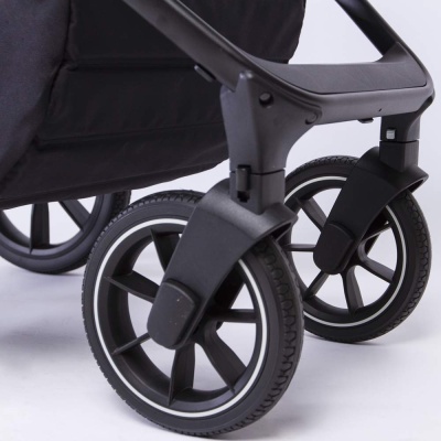 Коляска детская Peppy Tecla 2 в 1 Chrome Edition Shadow Black (черный)-11