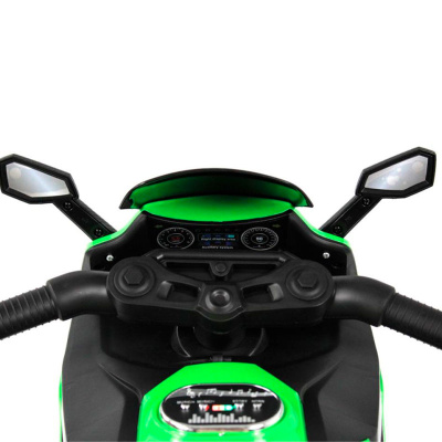 Детский электротрицикл RiverToys K002PX зеленый