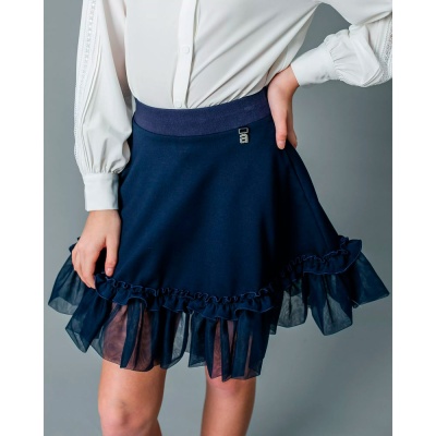 Юбка школьная для девочки Deloras Q64331 синяя 4