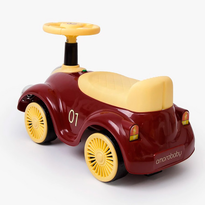 Толокар звук свет Amarobaby Retro красный/желтый 2
