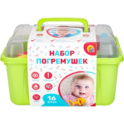 Набор погремушек Удивительный мир 16 шт Рыжий Кот И-2599