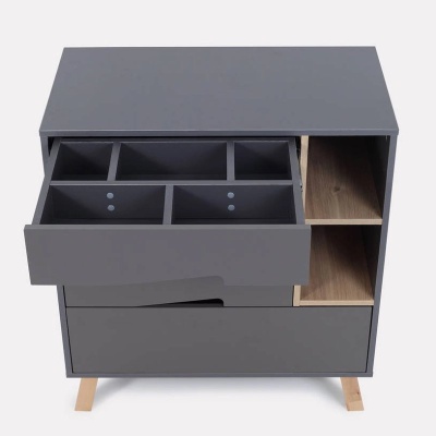 Комод пеленальный с органайзером Rant Lago Pro 800/4 Moon Grey