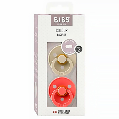 Набор пустышек латексных Colour 2 штуки от 6 месяцев Sky Vanilla/Candy Apple Bibs 120299 2