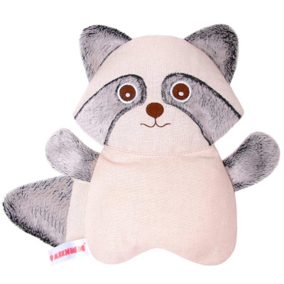 Игрушка грелка с вишневыми косточками Доктор Мякиш Енот Мякиши 351 2