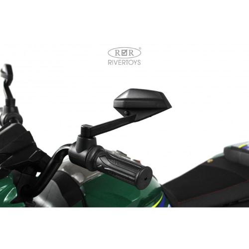 Детский электромотоцикл RiverToys C111MC зелёный фото 15