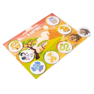 Лото с деревянными фишками Кто где живет? Baby Toys Десятое Королевство 04925