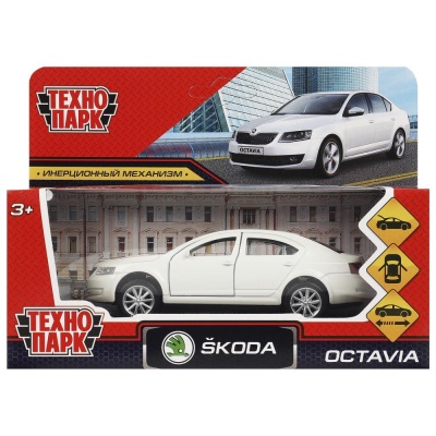 Металлическая машинка Skoda Octavia Технопарк OCTAVIA-12-WH 05