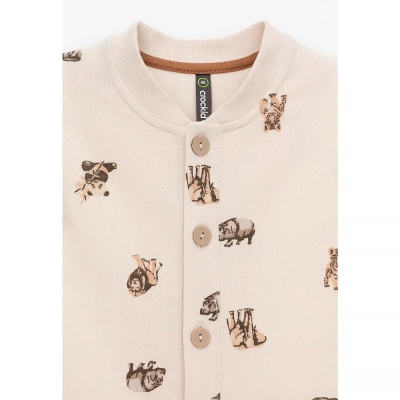 Рубашка для мальчика Crockid 302705 бежевый сафари к542 3