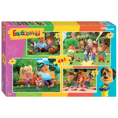 Пазл Puzzle 4 в 1 Барбоскины Step Puzzle 92313 01