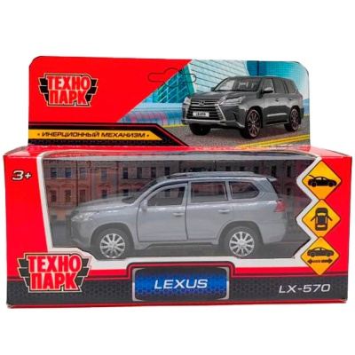 Машина инерционная Lexus LX-570 12 см Технопарк LX570-12-GY 3
