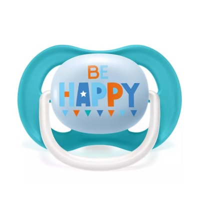 Пустышка ultra air Lime Be happy/Кораблик 6-18 мес Avent SCF080/15 1