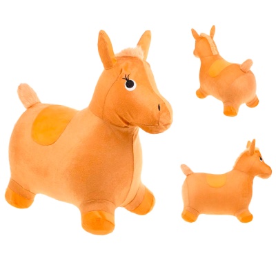 Надувной прыгун с тканевым чехлом Ослик 619-69 2