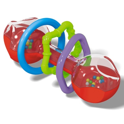 Погремушка Гантелька Прозрачная Stellar 01560