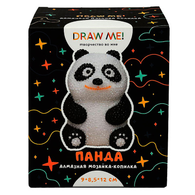 Алмазная мозаика на копилке Panda Draw me! 156-TH031 3