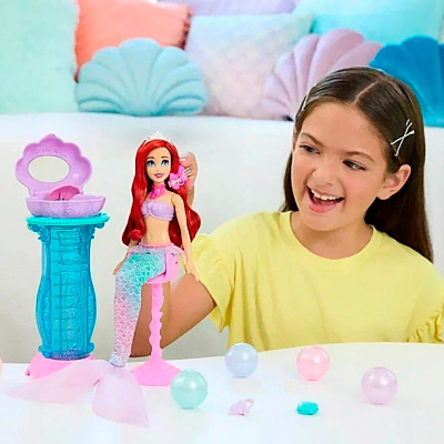 Кукла Disney Princess Русалочка Ариэль с туалетным столиком Mattel JBF86 5