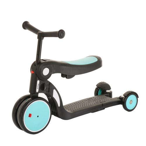 Трёхколёсный самокат Pituso HD-200-Blue голубой фото 3