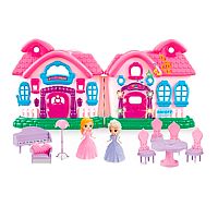 Кукольный домик Beautiful House 2 куклы подсветка 1000183