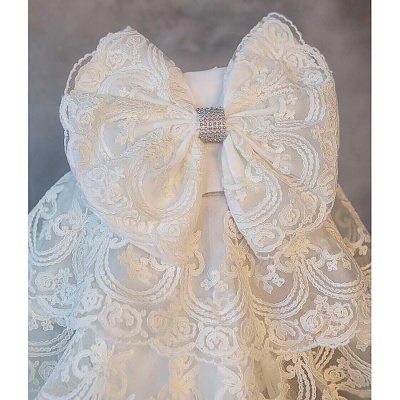 Уголок кружевной с бантом размер 100х90 см Наследникъ НВ4013-ЭК-03 3