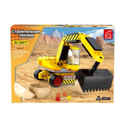Конструктор Строители Экскаватор-погрузчик Ausini 29417 1