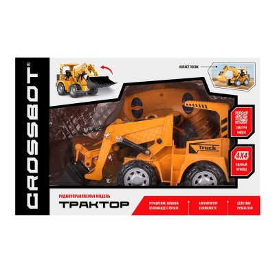 Машинка на радиоуправлении Трактор-погрузчик Crossbot 870741