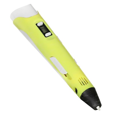 Набор Spider Pen 3D ручка пластик трафареты Наша игрушка SP-BOX-Y желтая 3