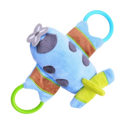 Мягкая игрушка-погремушка Mioshi MIO0302-028 Моноплан