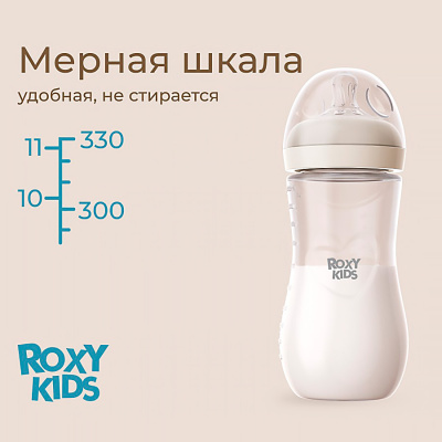 Бутылочка для кормления 330 мл от 6 месяцев Roxy-Kids RBTL-006-I 3