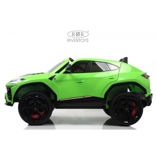 Детский электромобиль Lamborghini Urus RiverToys E777EE зелёный фото 18