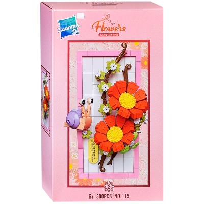 Конструктор Цветочная композиция 300 деталей Наша игрушка 115-2 2