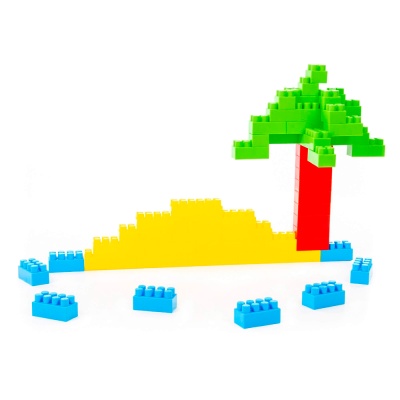 Конструктор в контейнере Строитель 174 элемента Полесье 50557 3