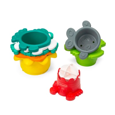 Игрушка для купания Разноцветные стаканчики сито Infantino 205039 2
