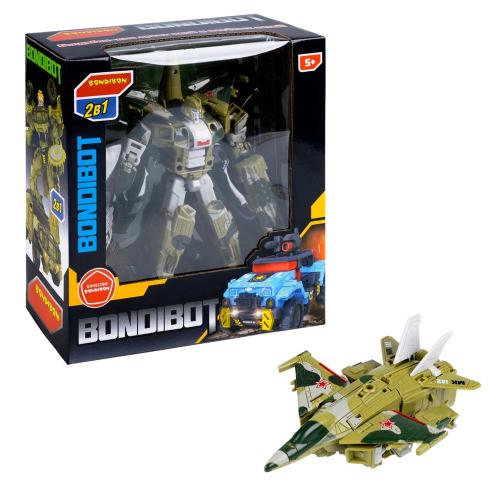 Трансформер 2в1 робот-самолёт BONDIBOT Bondibon ВВ6070-Б фото 2