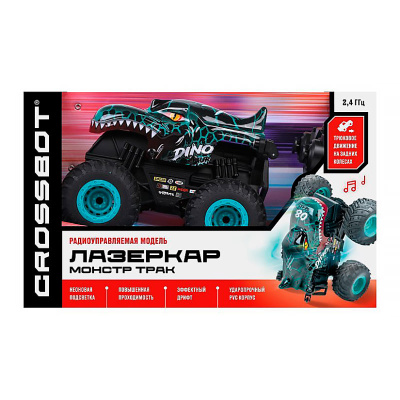 Машина Лазеркар Монстр трак Дино радиоуправляемая трюки дрифт Crossbot 870949 5