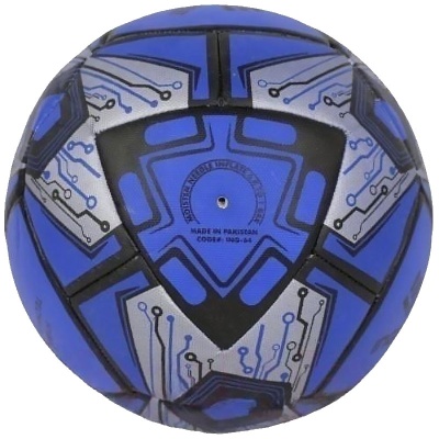 Мяч футбольный Ingame Micro IFB-223 сине-чёрный 02