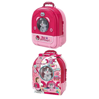 Игровой набор 2 в 1 Ветклиника в рюкзаке PlaySmart 008-997A-2 2