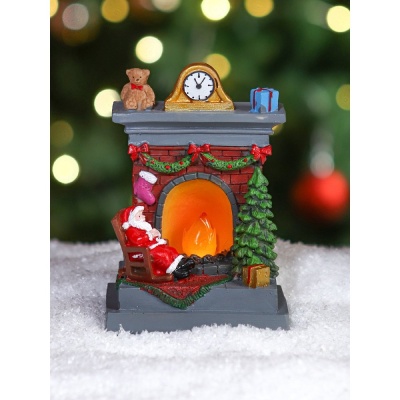 Светильник новогодний музыкальный Рождественский камин Miland СВП-0005 04