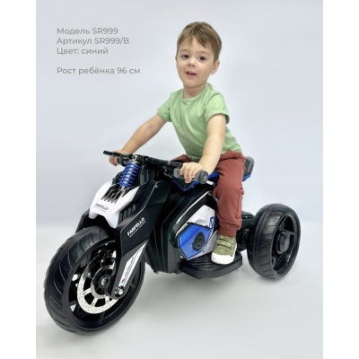 Детский электромобиль Трицикл Farfello SR999/B синий 04