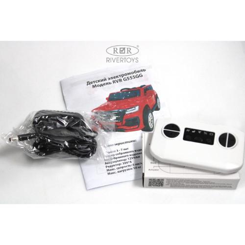 Детский электромобиль RiverToys G555GG белый фото 16