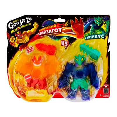 Игровой набор Пламенный Блейзагот и Кактикус Метеор Мэднесс GooJitZu 67959 5