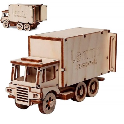 Конструктор деревянный Грузовик Чип 59 деталей Lemmo 0065 4