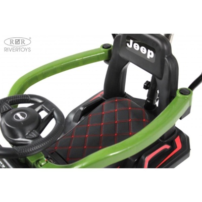 Детский электромобиль RiverToys G003GG зелёный