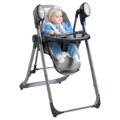 Стульчик для кормления - электрокачели Sweet Baby Amuleto 427158 Steel Grey
