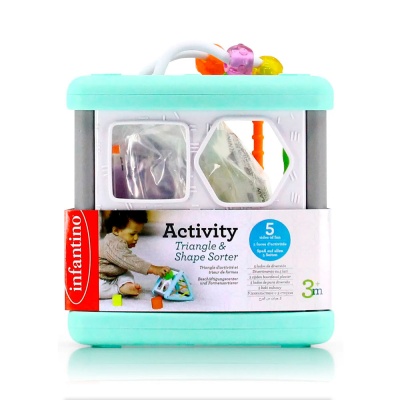 Развивающая игрушка бизикуб Сортер треугольник Infantino 315178 4