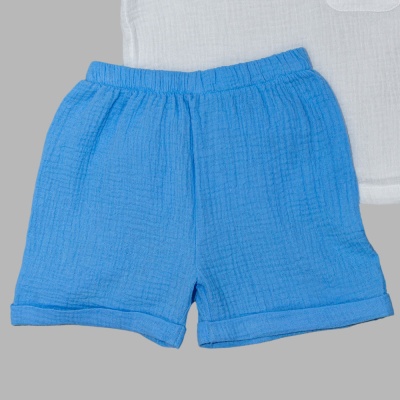 Комплект Футболка и шорты Чуди Кидс 299525-3 бело-голубой 04