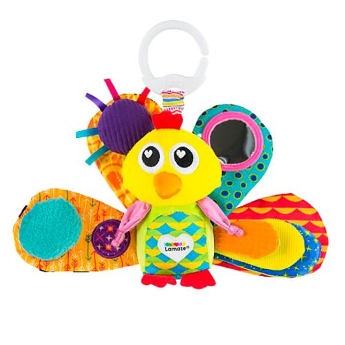 Игрушка с подвесом для малышей Павлин Жак развивающая Lamaze Tomy 65959
